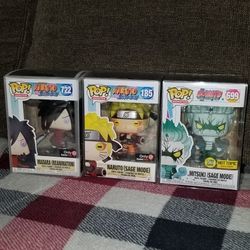 Funko pop Naruto Shippuden With protector Cases 