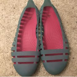 Crocs Ladies 7 Flat Jellies 