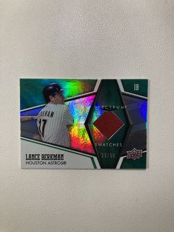 Lance Berkman 2008 Upper Deck Spectrum Swatches SS-LB Green Parallel /50 - Houston Astros