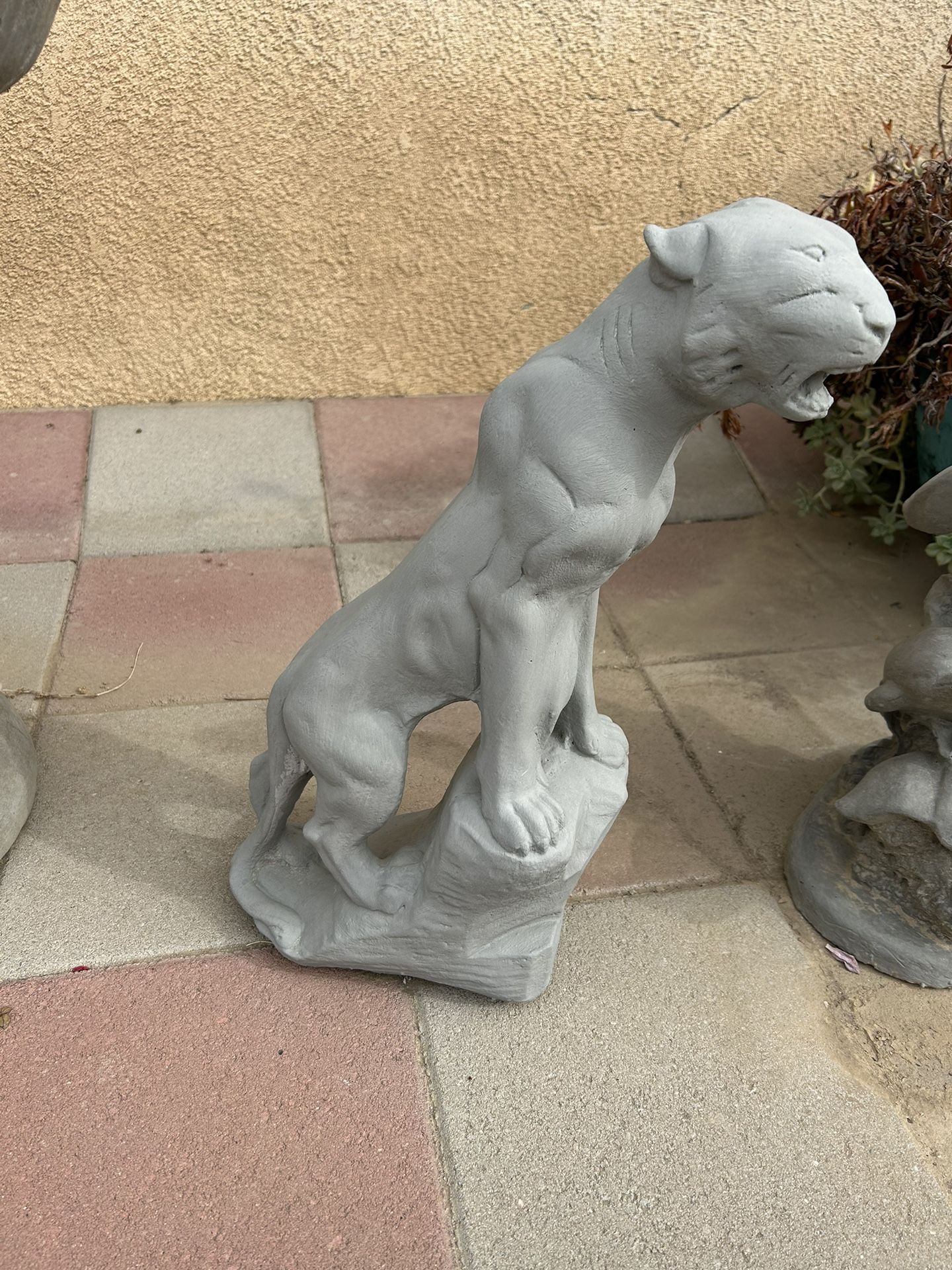 New Panther Made Out Of Cement Perfect Gift