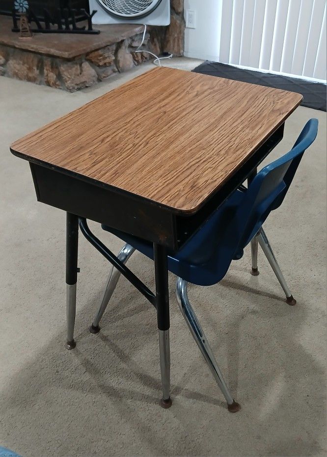 Used School Desk With Chair Combo