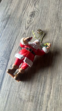 Santa clause hanging Christmas
