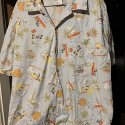 Vintage Mickey Mouse Button Up