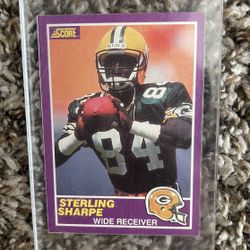 1989 Score Sterling Sharpe Rookie Update Card