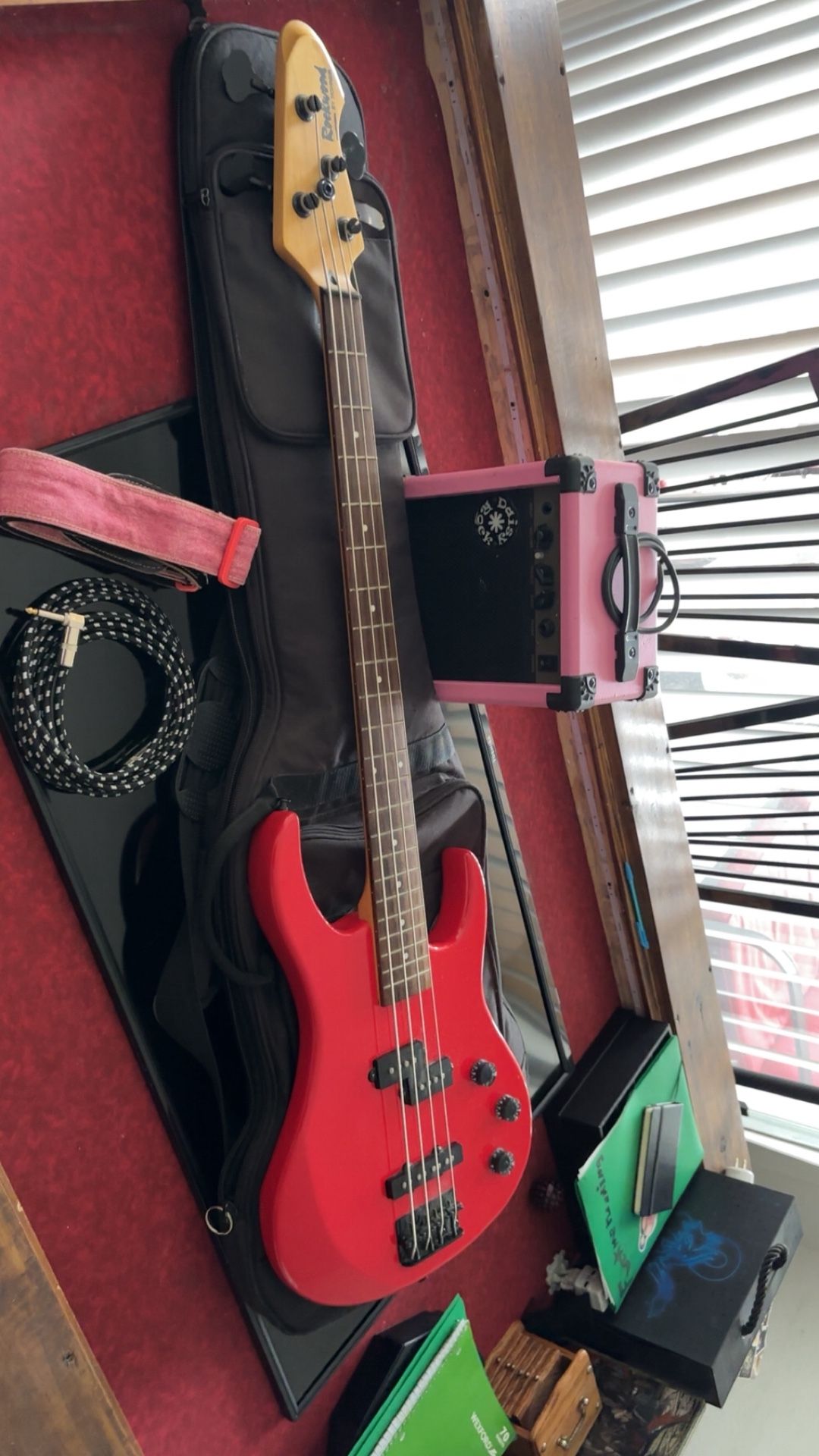 Rockwood Bass Guitar & Daisy Rock Amp