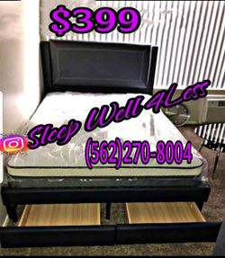 New queen bed