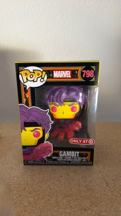 Funko Pop Marvel Gambit #798 Target Exclusive Blacklight