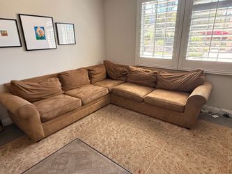 Potterybarn sectional couch 114” x 114”