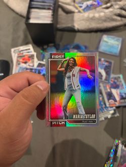 Maria Tayler first pitch card