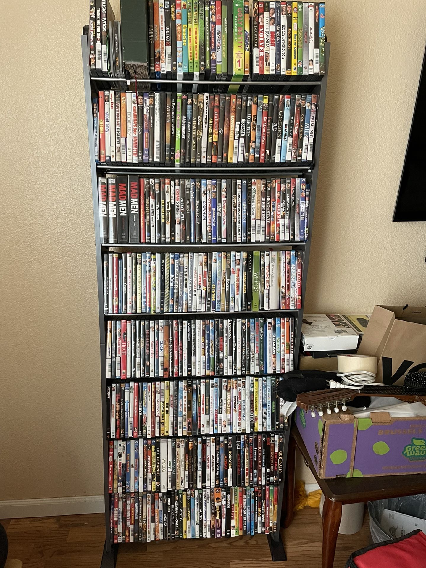 DVD’s (approx 300) & Stand
