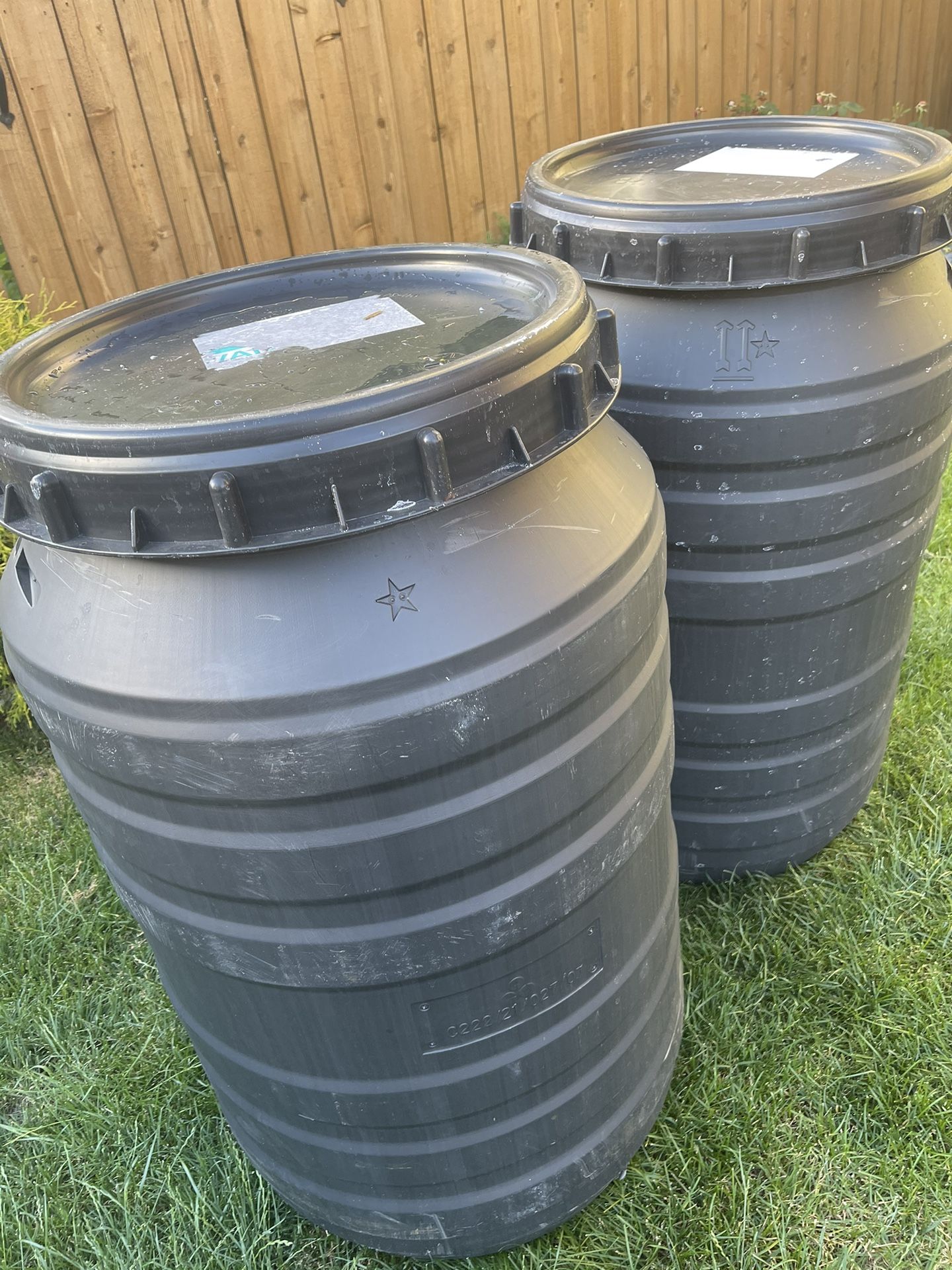 Barrels 50gallons each
