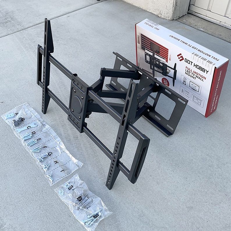 (New in box) $40 Full Motion 37”-75” TV Wall Mount Swivel Tilt VESA 600x400mm, Max Load 110 Lbs