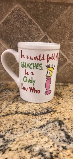 Grinch coffee cup