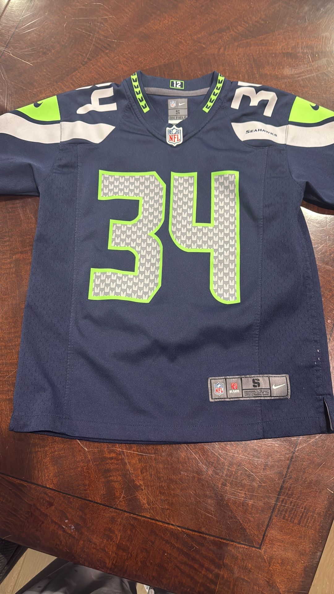 Seahawks Jerseys Youth S #34 Rawls