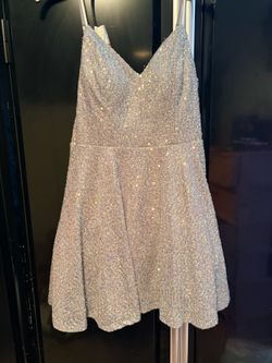 Grey sparkle dress size 9/10