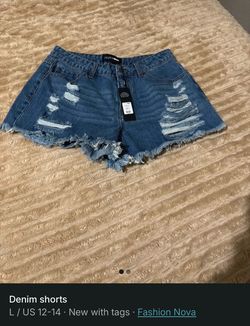 Denim shorts