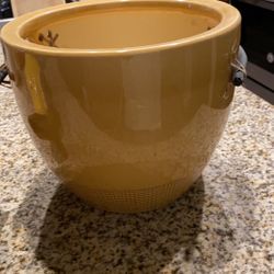 Yellow Ceramic Pot 