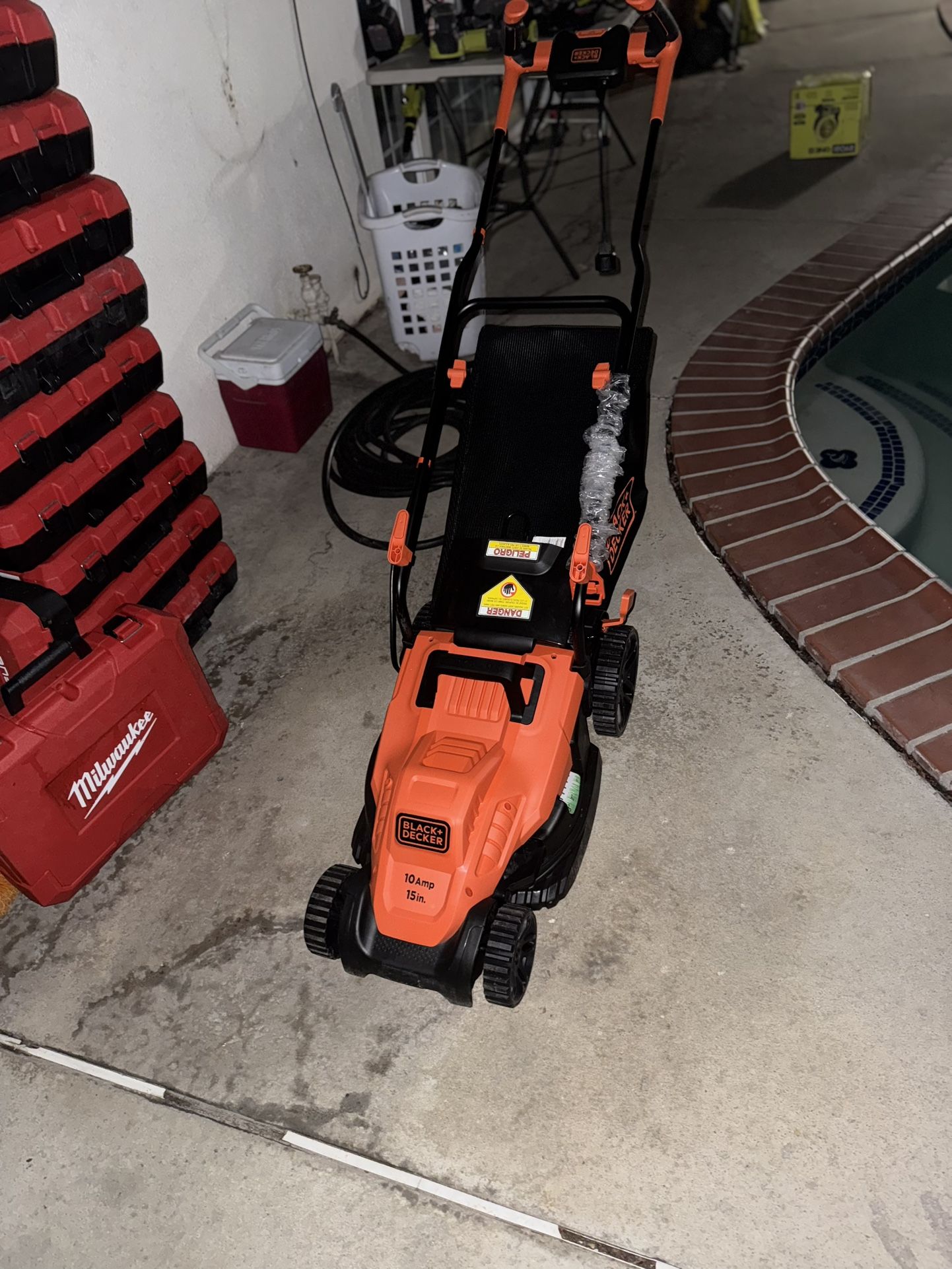 Black And Decker Electric Lawnmower Corded 