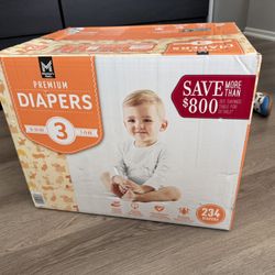 Brand New Box Of 234 Diapers