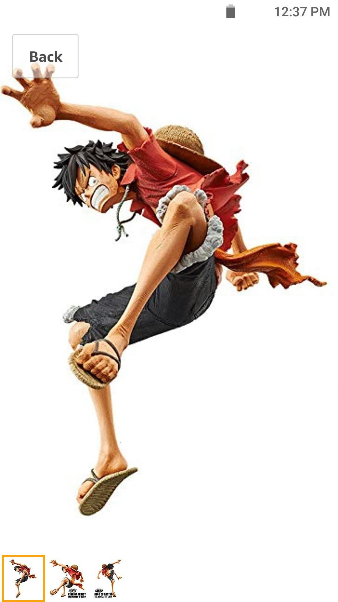 Banpresto One Piece Anime Series Stampede Movie King of Artist The Monkey D. Luffy Figure