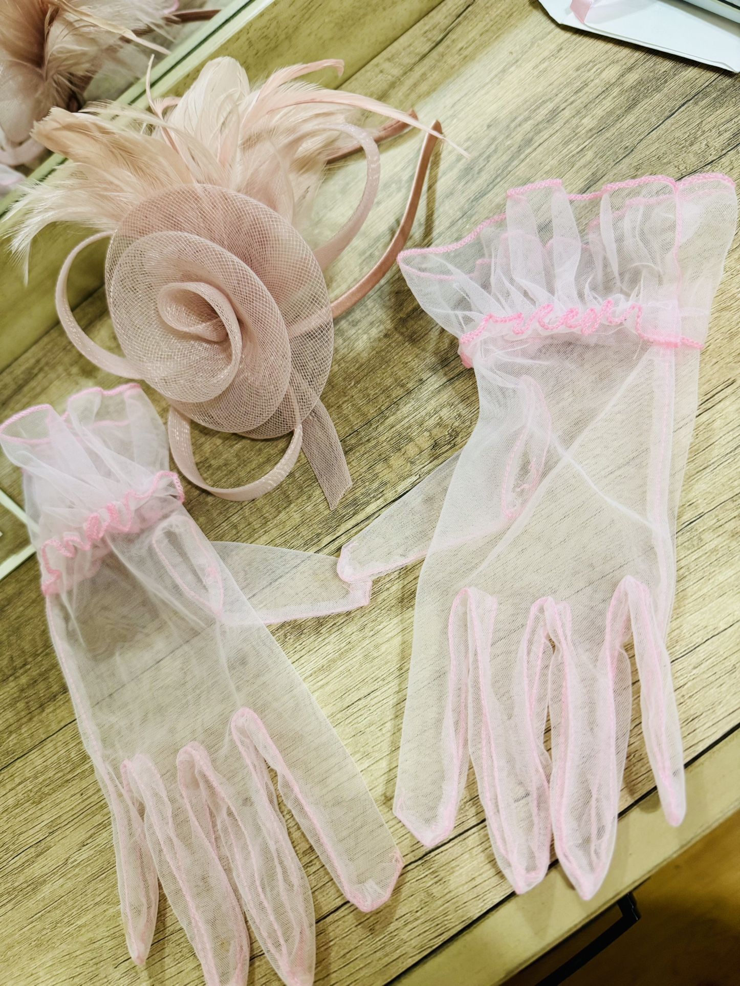 Tea Party Headband And Gloves