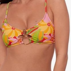 Double Ring Bralette/Bikini Top  Nwt Medium