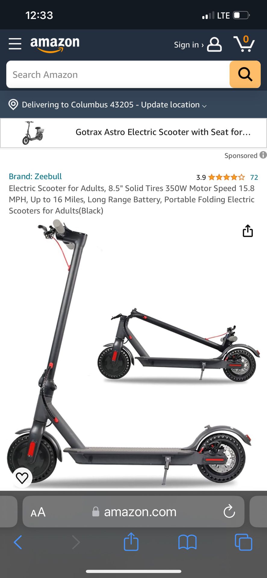 Electric Folding Scooter KS8512Y#