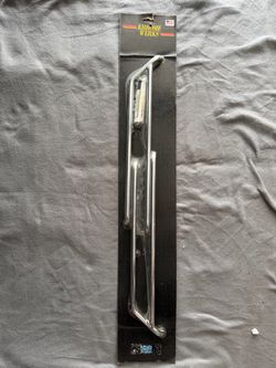 Chrome saddlebag guard rails