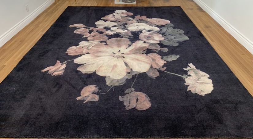 Cb2 Floral Flower Rug Anthropologie 9x12