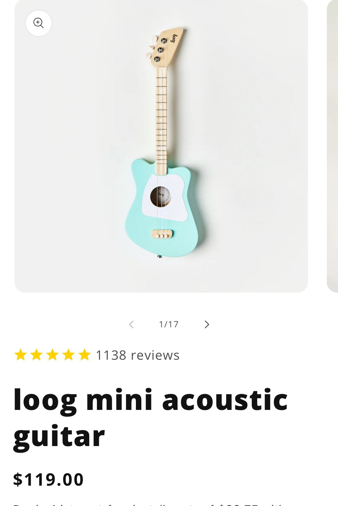 Loog Mini Guitar (3 String)