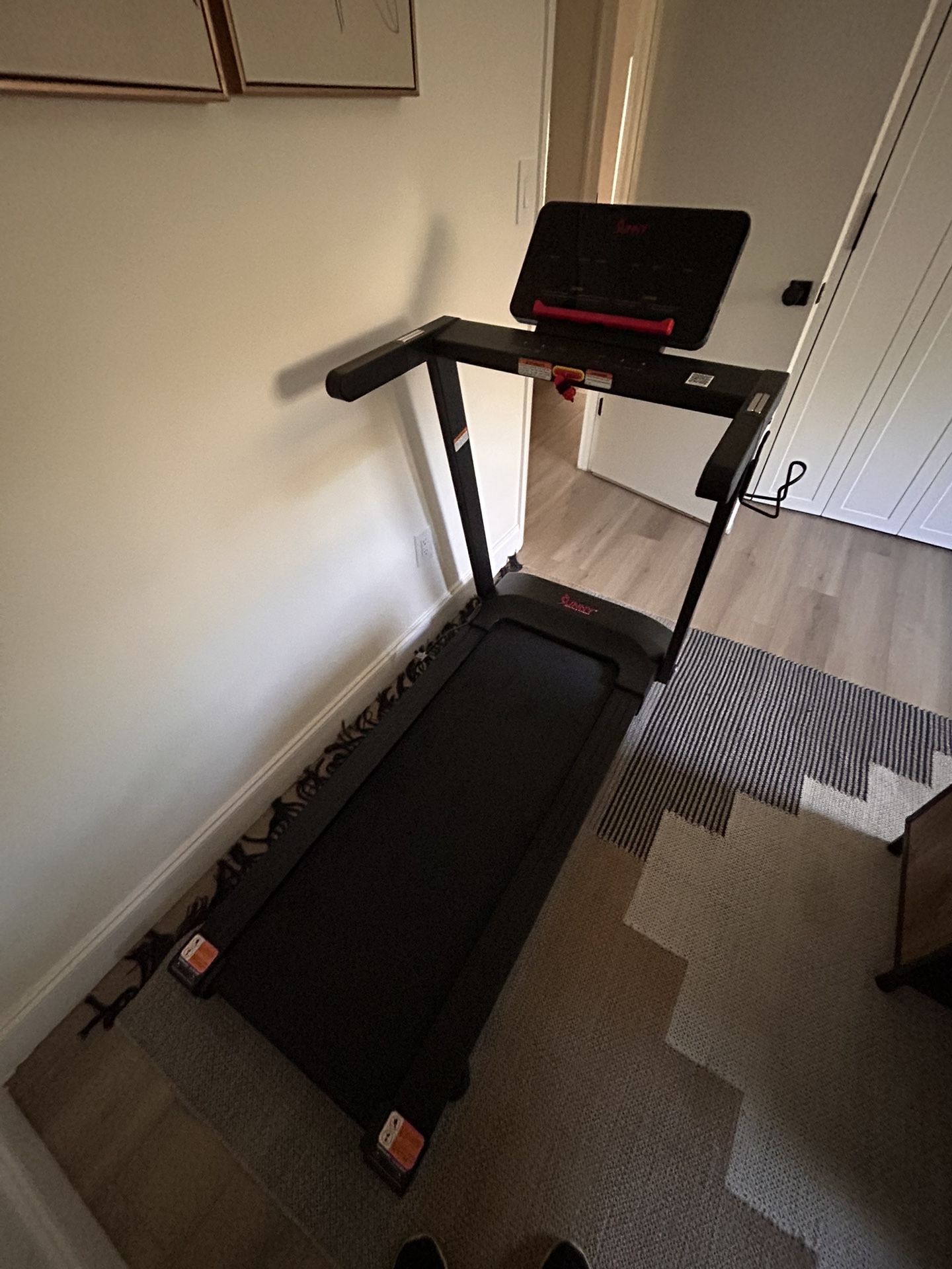 Sunny Health Slim Incline Treadmill With Bluetooth