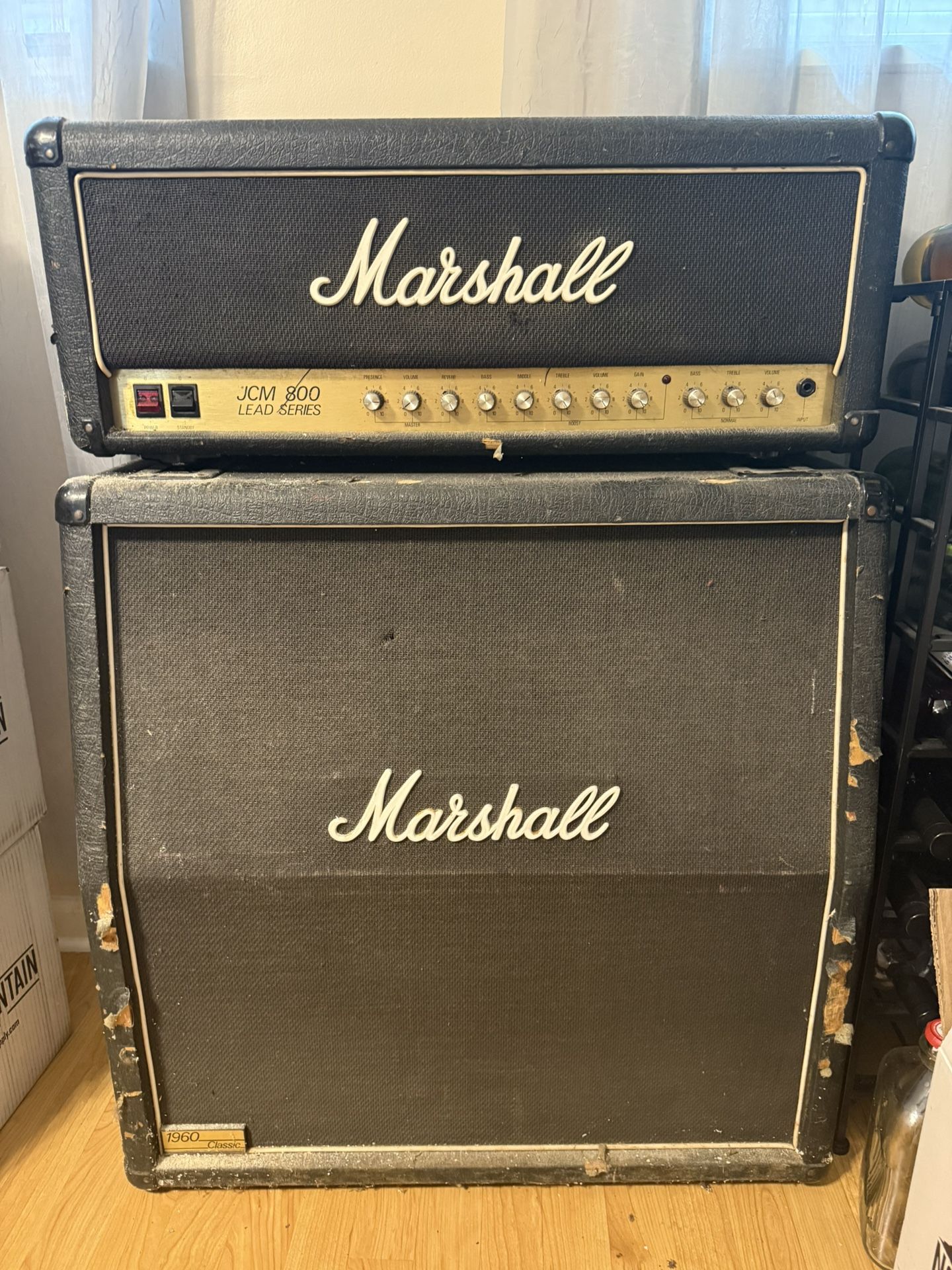 Marshall JCM 800 With 1960 AC Half Stack 