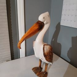 Wood Carved Pelican