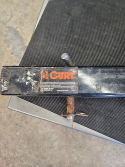 CURT 45048 Trailer Hitch Receiver Adapter Reducer, 2-1/2 to 2-Inch, 34-in Extension, 4,500 lbs