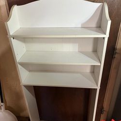 3 Shelf White Cabinet 5 Ft tall