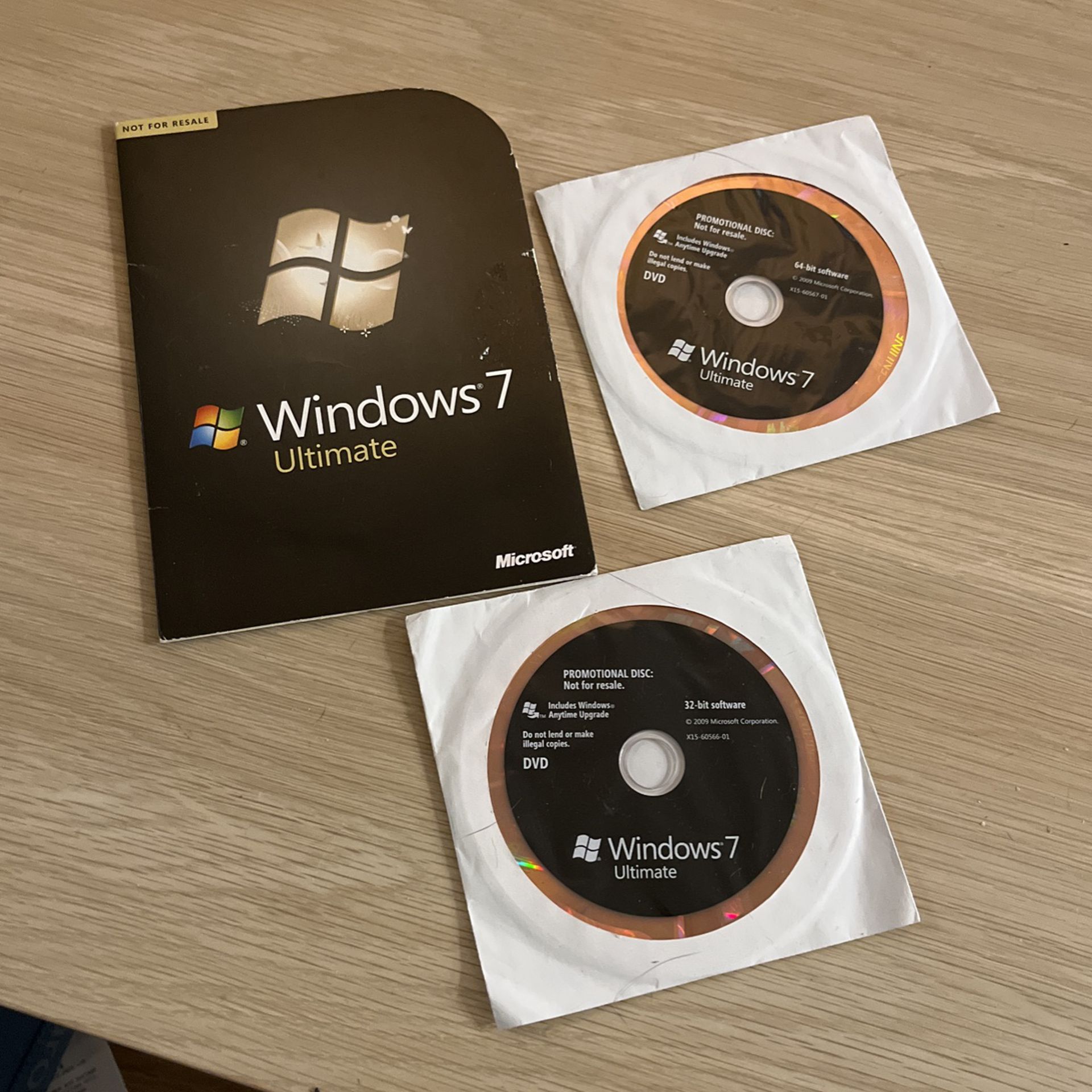 Windows 7 Ultimate CDs