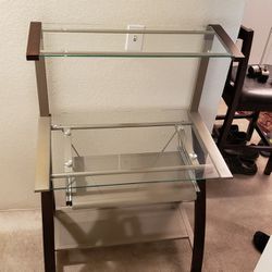 Glass Metal And Wood Office Depot Desk