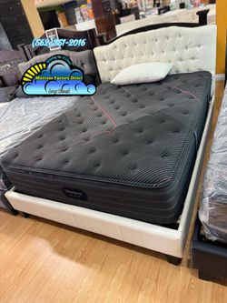 Queen Beautyrest black mattress and Boxspring bed set new Colchon y tambor