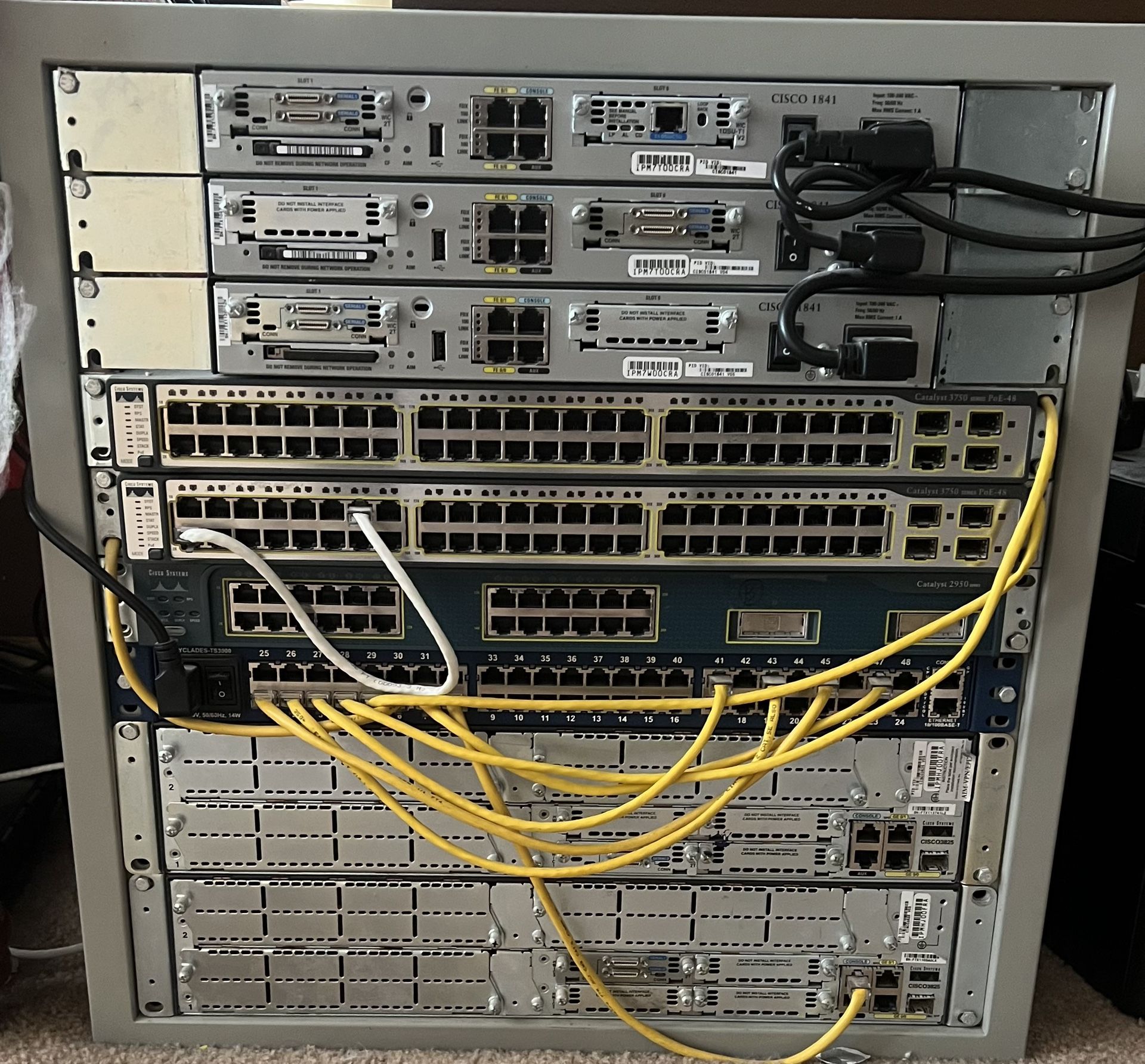Cisco Lab - 6x Routers, 3x Switches and Console Server