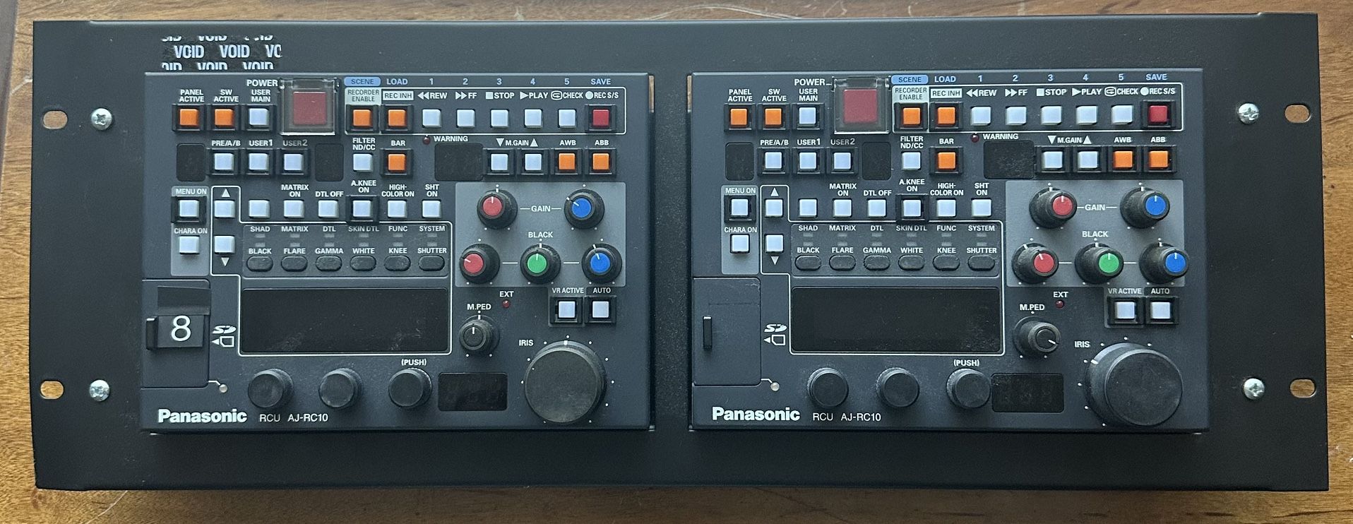 Panasonic RCU AJ-RC10 Professional Camera Rackmount Color Remote Control Lot 2