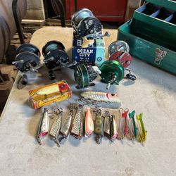 Vintage Fishing Gear And lures And Reels for Sale in Edgewood
