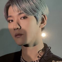 Signed Super M Baekhyun mini poster