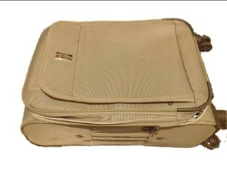 Delsey Gray Expandable Spinner Carry-On Suitcase Luggage