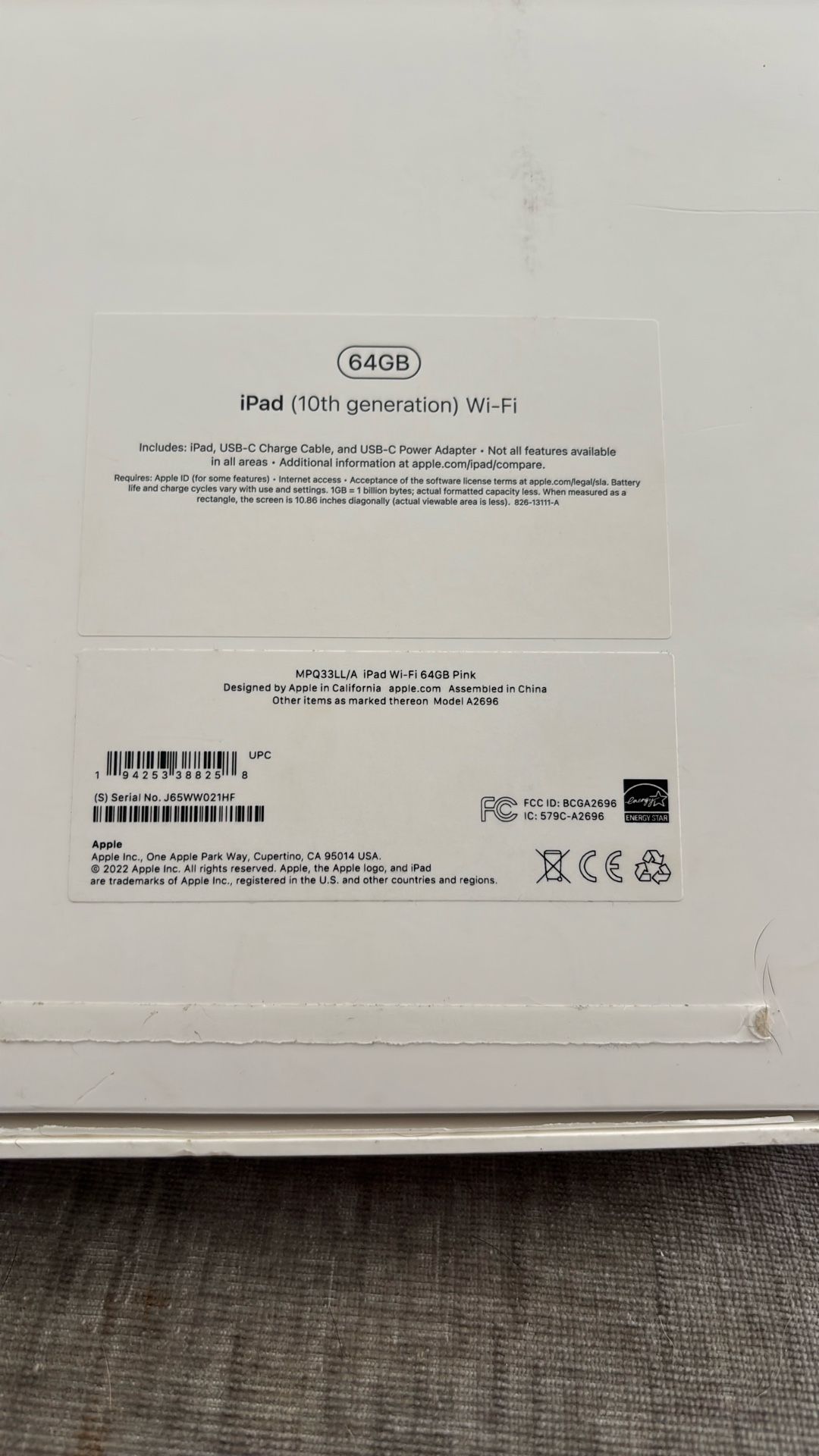 iPad 10th generation Wi-Fi