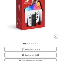 Brand new, hardly used Nintendo Switch OLED (White)
