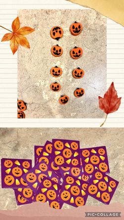 Erasers & stickers - Halloween & Pumpkin-NEW-classroom, trick or treat, teacher, church