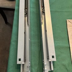 NEW-Two (2) Side Mounted Brackets For 30” Shelf Or Drawer