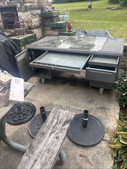 IBM metal tanker desk fireproof made in Youngstown Ohio