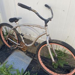 Beach cruiser and huge bike parts lot!!!