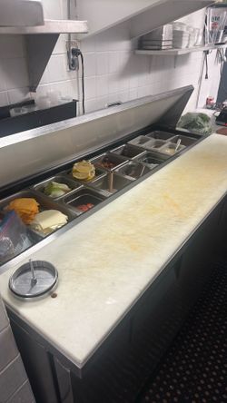 Sandwich prep fridge 2 door